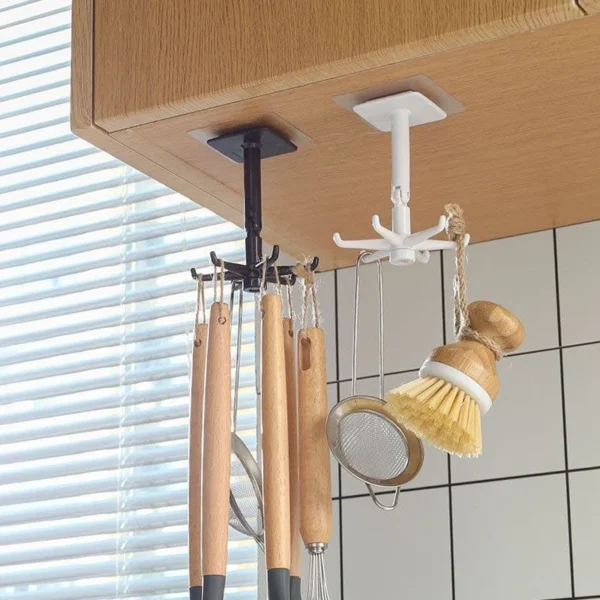 a2c5bb91ab9365a2e08fc3e212389b1c Rotating Kitchen Wall Hook Organizer