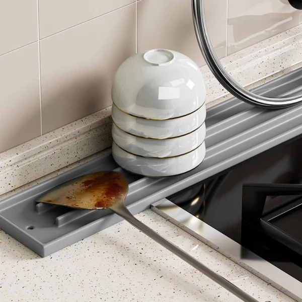 Narrow Slit Pot Lid Holder Mat