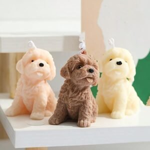 Adorable Little Dog Scented Candles Without Smoke