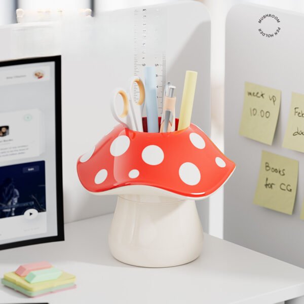 1156873dcf984504b14dabb9fb7a32d7-goods.jpeg Cute Mushroom Desk Organizer Pen Holder