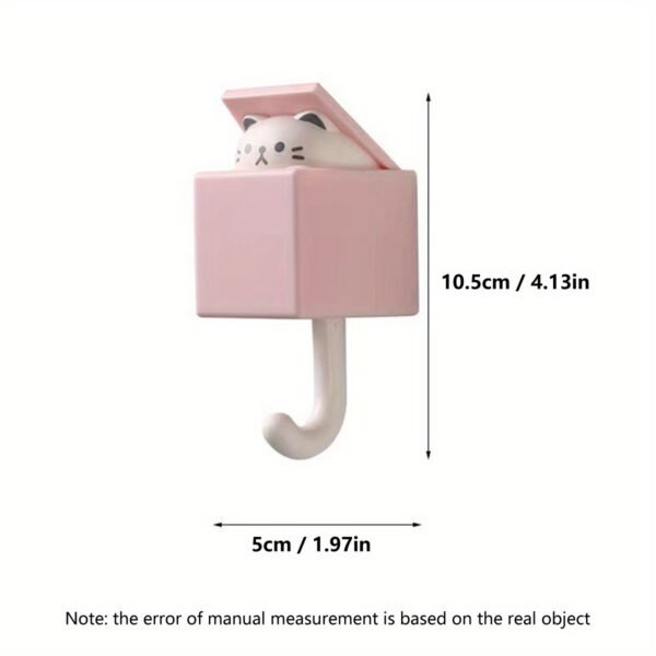 1720677833225-404db561449f4d7284188f71f0922c5b-goods.jpeg 1pcs New Cute Cartoon Cat Hooks with Strong Adhesive