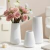 Plastic striped vase combination media