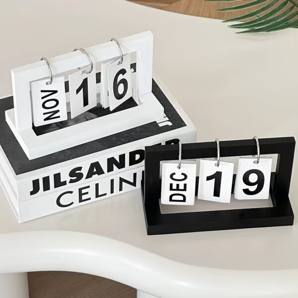 Easy Home Desktop Calendar Decoration white