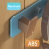 Space Aluminum + ABS Material Wall Hook Rack