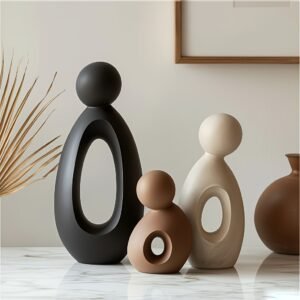 481743c3-fe40-4324-92a8-3e153703a671.jpg A Set of Minimalist-style Resin Ornaments Featuring Simple Shapes and Soft Colors
