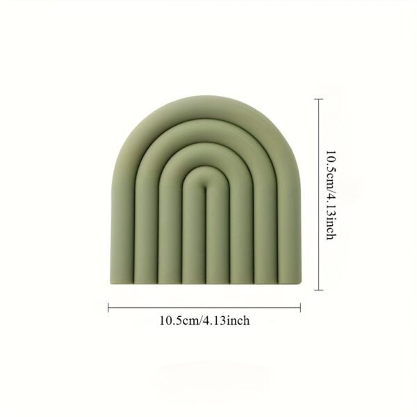52a9e04f-25c0-4b77-8e75-148de2ab576a.jpg 1 pcs Rainbow-Shaped Coasters with a Colorful And Minimalist Design, Made of Silicone for Easy Cleaning