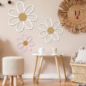 52fae06a43de4e7eb26c629c487d43f3-goods.jpeg Set of 6 Daisy Wall Decorations