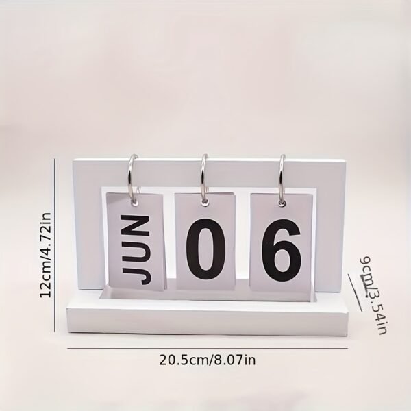 Easy Home Desktop Calendar Decoration white