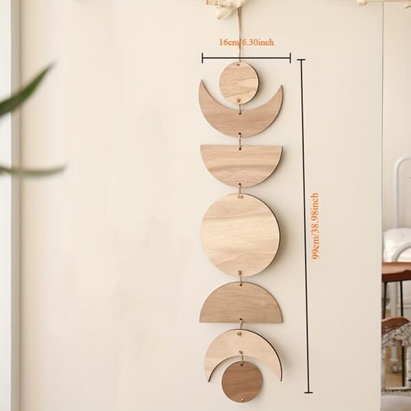 Bohemian Moon Wooden Wall Hanging Décor