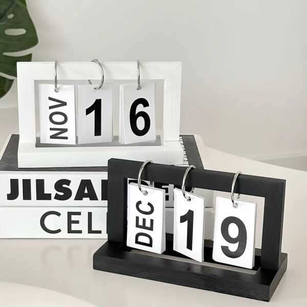 Easy Home Desktop Calendar Decoration white