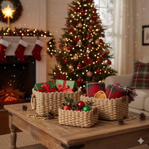 3pcs Woven Storage Basket