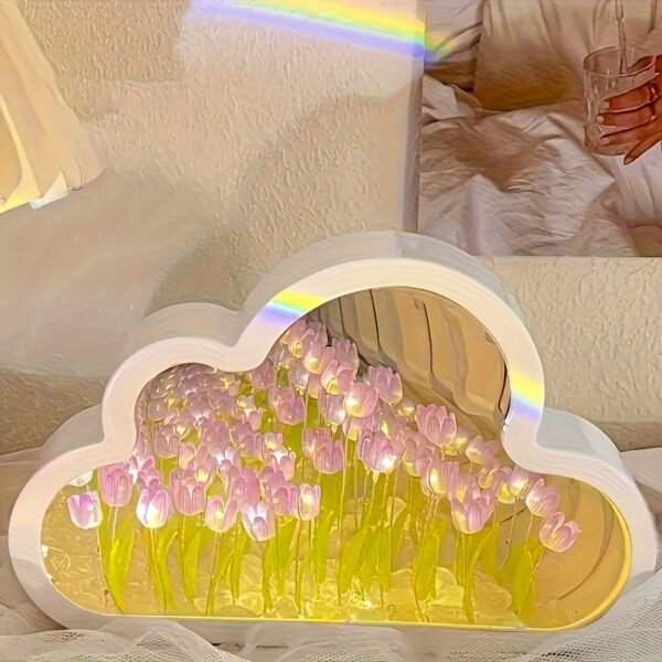 Night Light in The Shape of a Cloud Flower Sea Tulip