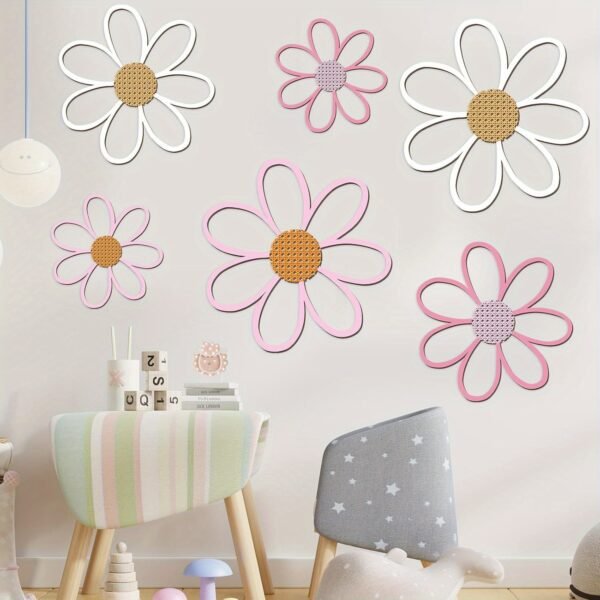 b40dcbc93e324ca0a2fdf26a07ee7912-goods.jpeg Set of 6 Daisy Wall Decorations