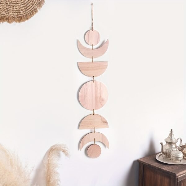 Bohemian Moon Wooden Wall Hanging Décor