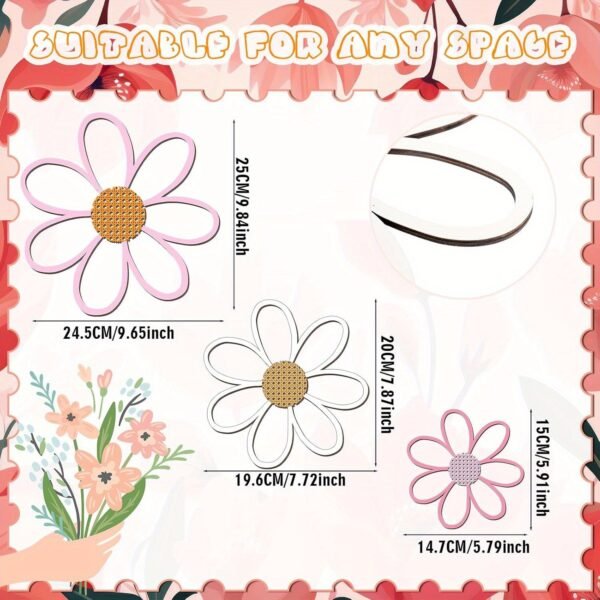 c0dd509b5bbc4b0ba002a69bf5b0a180-goods.jpeg Set of 6 Daisy Wall Decorations