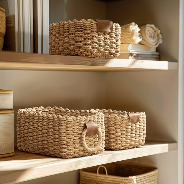 3pcs Woven Storage Basket