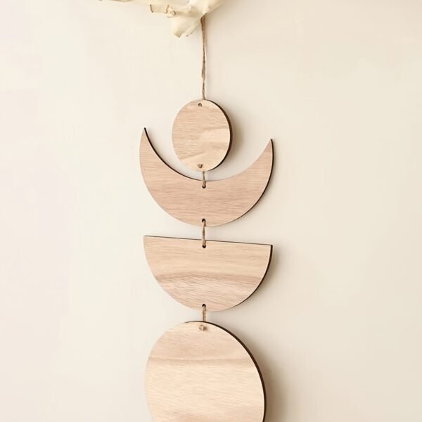Bohemian Moon Wooden Wall Hanging Décor