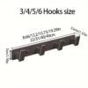 Space Aluminum + ABS Material Wall Hook Rack